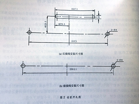 gl-15、25反時(shí)限過流繼電器安裝開孔圖