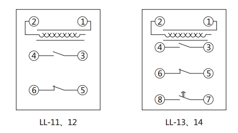 LL-11繼電器內部接線