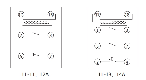 LL-11A/5繼電器內部接線